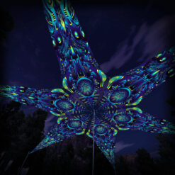 "Neuro Hybrid" UV-Reactive Canopy Ceiling Decoration 6 Petals 3D-Preview