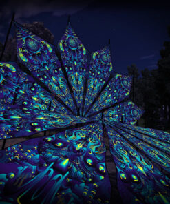 Neuro Hybrid - Psychedelic UV DJ-Stage - 12 petals set - 3D-Preview - Open Air Festival