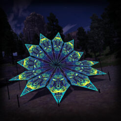 Octo Bioforge - Psychedelic UV DJ-Stage - 12 petals set - 3D-Preview - Open Air Festival