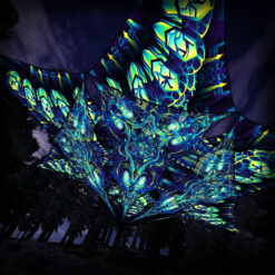 Chimera Protocol - Hexagram and Pyramid - CP-HXP01 - UV-Canopy - Psychedelic Party Decoration - 3D-Preview