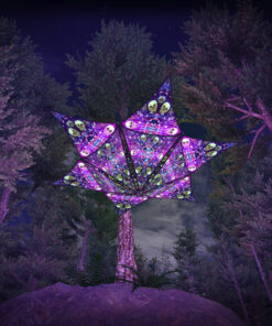 Alien Enlightenment - Hexagram and Pyramid - AE-HXP02 - UV-Canopy - Psychedelic Party Decoration - 3D-Preview