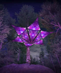 Alien Enlightenment - Hexagram and Pyramid - AE-HXP03 - UV-Canopy - Psychedelic Party Decoration - 3D-Preview