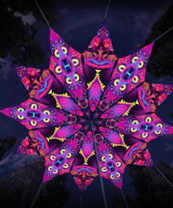 "Spirit Realm" and "Demon Harmony" UV-Reactive Canopy Ceiling Decoration 12 Petals 3D-Preview