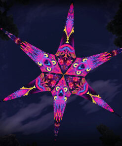 "Wild Serenity" and "Demon Harmony" UV-Reactive Canopy Ceiling Decoration 6 Petals 3D-Preview
