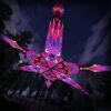 "Wild Serenity" UV-Reactive Canopy Ceiling Decoration 6 Petals 3D-Preview