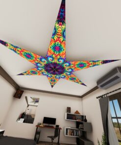 TD-PT01 - Tie-Dye Style Ceiling Decoration - 3D-Preview Bedroom - Daylight