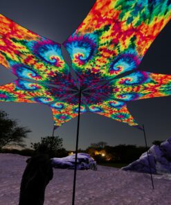 TD-PT01 - Tie-Dye Style Ceiling Decoration - 3D-Preview Outdoor - Night