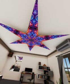 TD-PT02 - Tie-Dye Style Ceiling Decoration - 3D-Preview Bedroom - Daylight