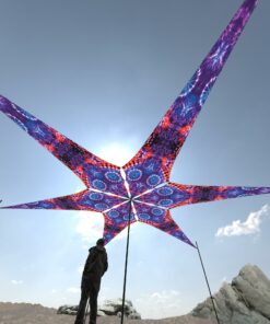 TD-PT02 - Tie-Dye Style Ceiling Decoration - 3D-Preview Outdoor - Daylight