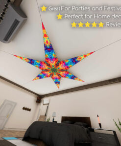 TD-PT03 - Tie-Dye Style Ceiling Decoration - 3D-Preview Bedroom - Daylight