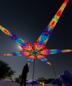 TD-PT03 - Tie-Dye Style Ceiling Decoration - 3D-Preview Outdoor - Night