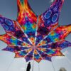 TD-PT02 and TD-PT03 - Tie-Dye Style Ceiling Decoration - 12 petals set - 3D-Preview Outdoor - Daylight