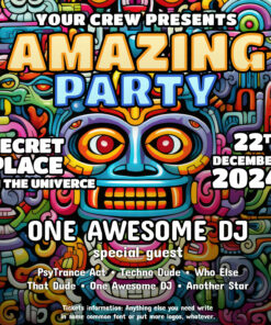 Aztec God - Party Promotion Template - Social Media Post - Facebook and Instagram