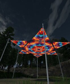 EV-HX02 1 Hexagon and EV-TR02 6 Triangles 3D-Preview Forest