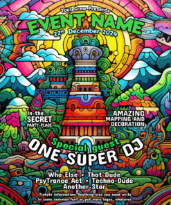 Aztec Temple - Party Promotion Template - A5 Flyer