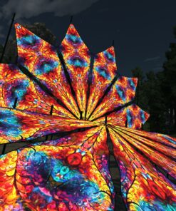 Endless Vortex EV-PT02 - Psychedelic UV DJ-Stage - 12 petals set - 3D-Preview - Open Air Festival