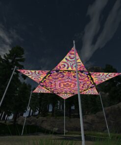 GN-HX02 1 Hexagon and GN-TR02 6 Triangles 3D-Preview Forest