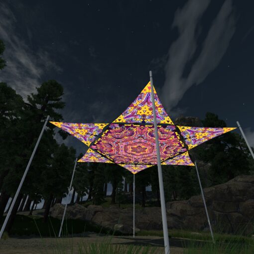 GN-HX02 1 Hexagon and GN-TR03 6 Triangles 3D-Preview Forest