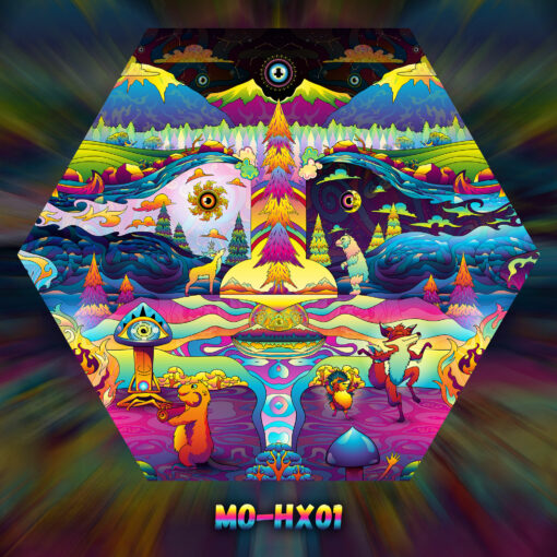 Mushroom Odyssey - MO-HX01 - UV-Hexagon - Design Preview