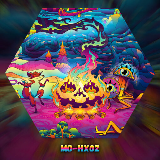 Mushroom Odyssey - MO-HX02 - UV-Hexagon - Design Preview