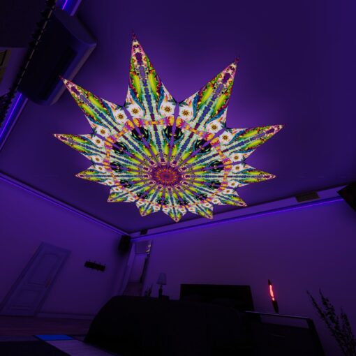 Mushroom Odyssey - MO-PT03 UV-Petals - 12-Petals Canopy size Small - 3D-Preview - Room