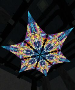 Mushroom Odyssey - MO-DM03 UV-Diamonds - 6-Diamonds Canopy size XL - 3D-Preview - Club