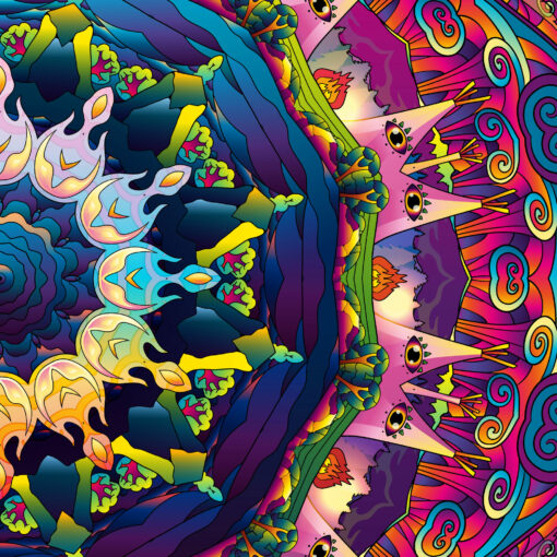 Mushroom Odyssey - DJ-Booth V3 - Art - Closeup