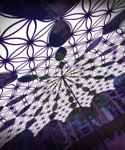 FL-PT01 - 12 Petals Set - Black&White Ceiling Decoration - 3D-Preview