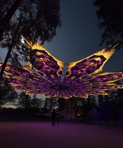 AS-PT01 - 12 Petals Canopy Set - UV-Reactive Flurescent Ceiling Decoration - 3D-Preview