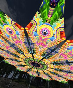 DMT-Fish - 12 Petals Canopy Set - UV-Reactive Flurescent Ceiling Decoration - 3D-Preview