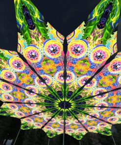 Mind Tunnel - 12 Petals Canopy Set - UV-Reactive Flurescent Ceiling Decoration - 3D-Preview