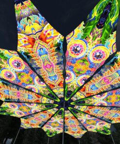 Mind Tunnel and Psychic Vajra - 12 Petals Canopy Set - UV-Reactive Flurescent Ceiling Decoration - 3D-Preview