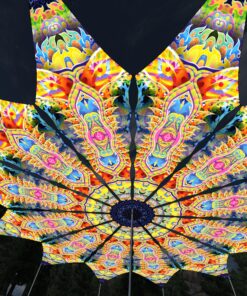 Psychic Vajra - 12 Petals Canopy Set - UV-Reactive Flurescent Ceiling Decoration - 3D-Preview