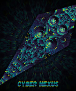 Cyber Nexus - UV-Reactive Fluorescent Petal - Design Preview
