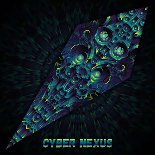 Cyber Nexus - UV-Reactive Fluorescent Petal - Design Preview
