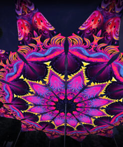 Demon Harmony - 12 Petals Canopy Set - UV-Reactive Flurescent Ceiling Decoration - 3D-Preview
