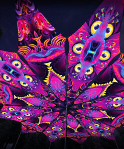 Spirit Realm and Demon Harmony - 12 Petals Canopy Set - UV-Reactive Flurescent Ceiling Decoration - 3D-Preview