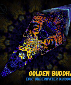 Golden Buddha - UV-Reactive Fluorescent Petal - Design Preview