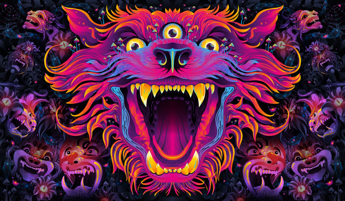 Enchanted Shadows - Psychedelic Art by Andrei Verner