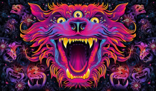 Enchanted Shadows - Psychedelic Art by Andrei Verner