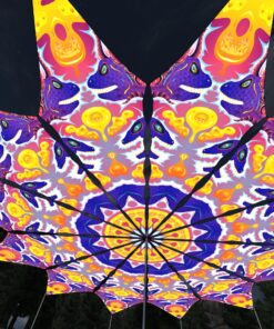 Electric Madness - 12 Petals Canopy Set - UV-Reactive Flurescent Ceiling Decoration - 3D-Preview