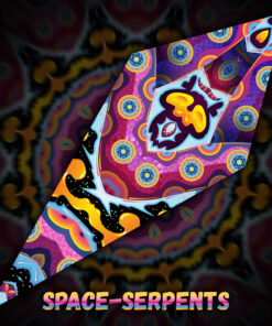 Space Serpents - UV-Reactive Fluorescent Petal - Design Preview