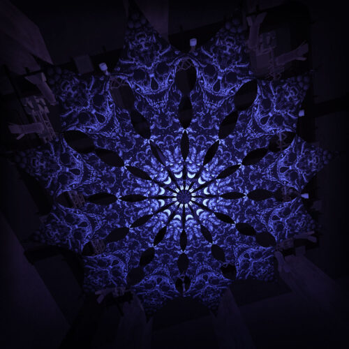 Urzonuth - 12 Petals Set - Black&White Ceiling Decoration - 3D-Preview