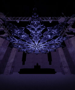 Urzonuth and Zinoleg - 12 Petals Set - Black&White Ceiling Decoration - 3D-Preview