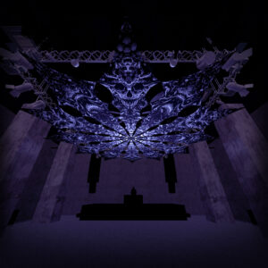 Urzonuth and Zinoleg - 12 Petals Set - Black&White Ceiling Decoration - 3D-Preview