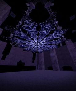 Urzonuth and Zinoleg - 12 Petals Set - Black&White Ceiling Decoration - 3D-Preview