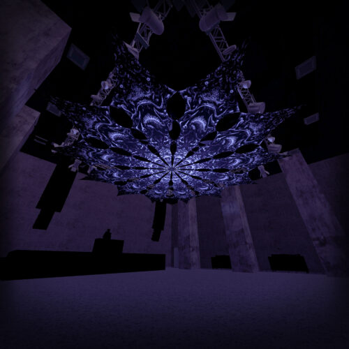 Zinoleg - 12 Petals Set - Black&White Ceiling Decoration - 3D-Preview