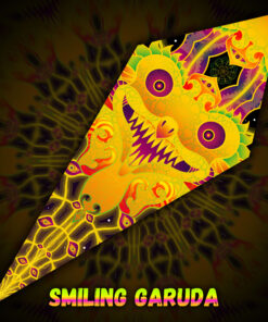 Smiling Garuda - UV-Reactive Fluorescent Petal - Design Preview