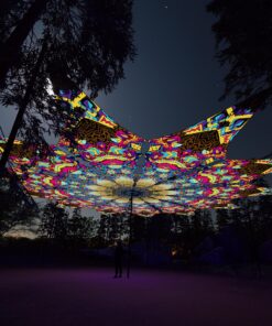 Spirit Monkey - 12 Petals Canopy Set - UV-Reactive Flurescent Ceiling Decoration - 3D-Preview