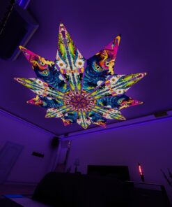 MO-PT02 and MO-PT03 - 12 Petals Canopy Set - UV-Reactive Flurescent Ceiling Decoration - 3D-Preview